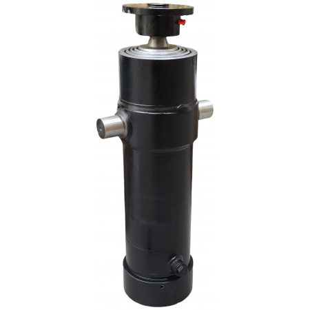 SIŁOWNIK HYDRAULICZNY WYWROTU TELESKOPOWY SKOK 1700 12T L=617 mm + KOŁYSKA